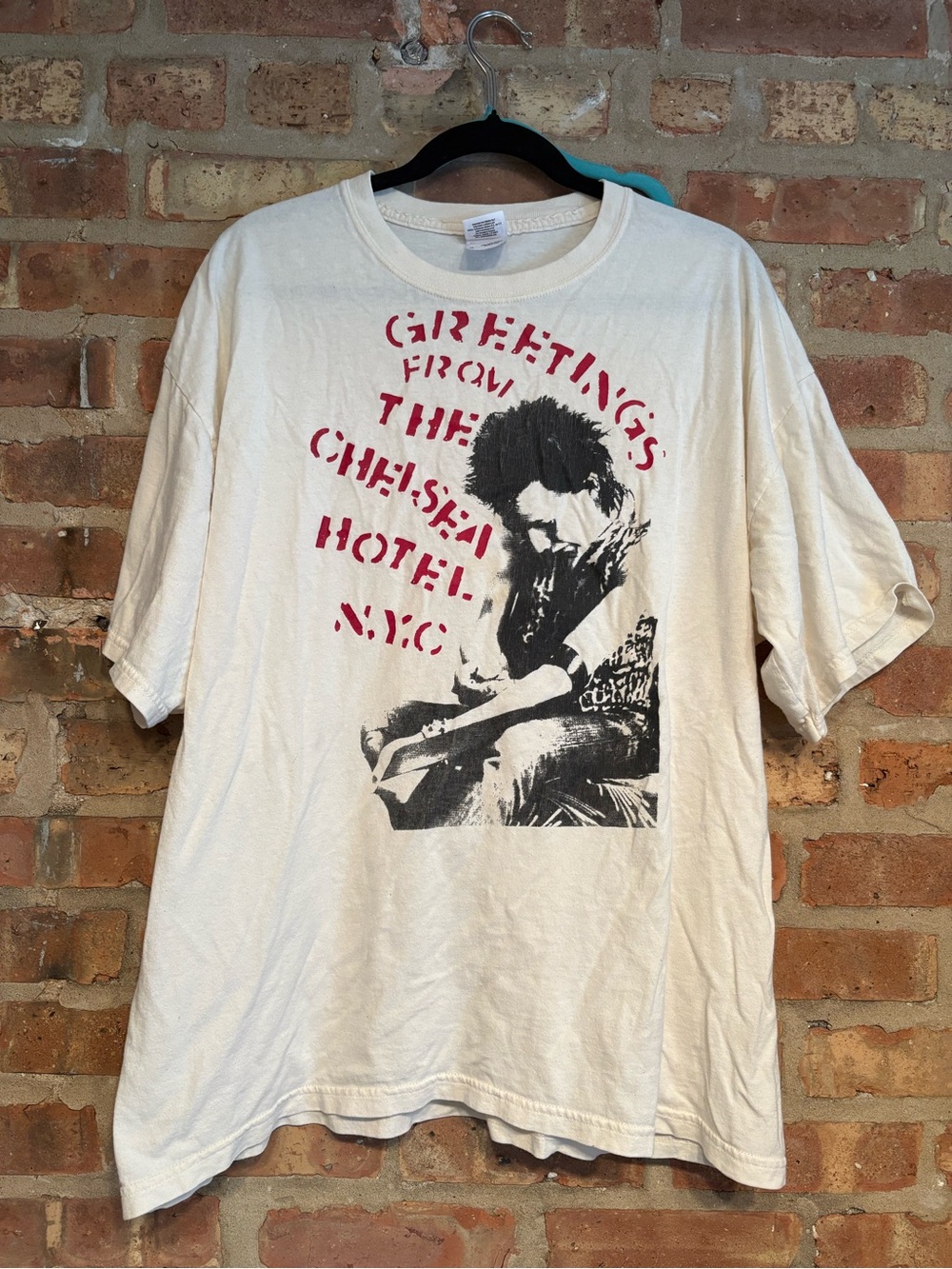 Sid Vicious Greetings from the Chelsea Hotel shirt XL Sex Pistols vintage band